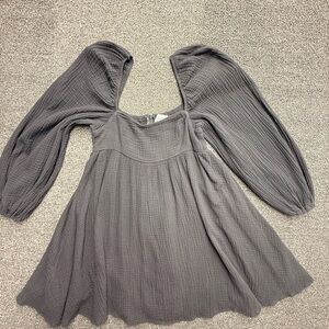 Princess Polly Black Textured Square-Neck Dress